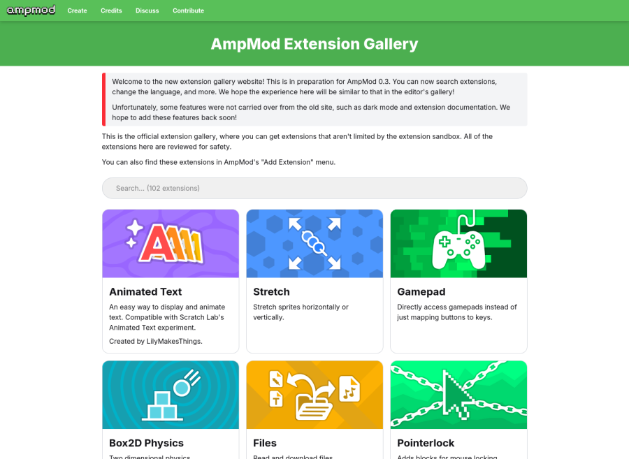 AmpMod extension gallery
