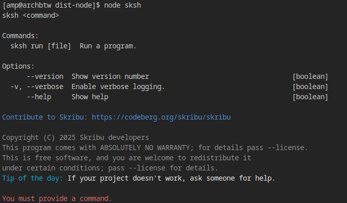 sksh cli